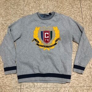 Chaps Men's Grey Crewneck Size M